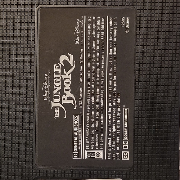 Walt Disney's The Jungle Book 2 VHS Tape - Picture 6 of 6